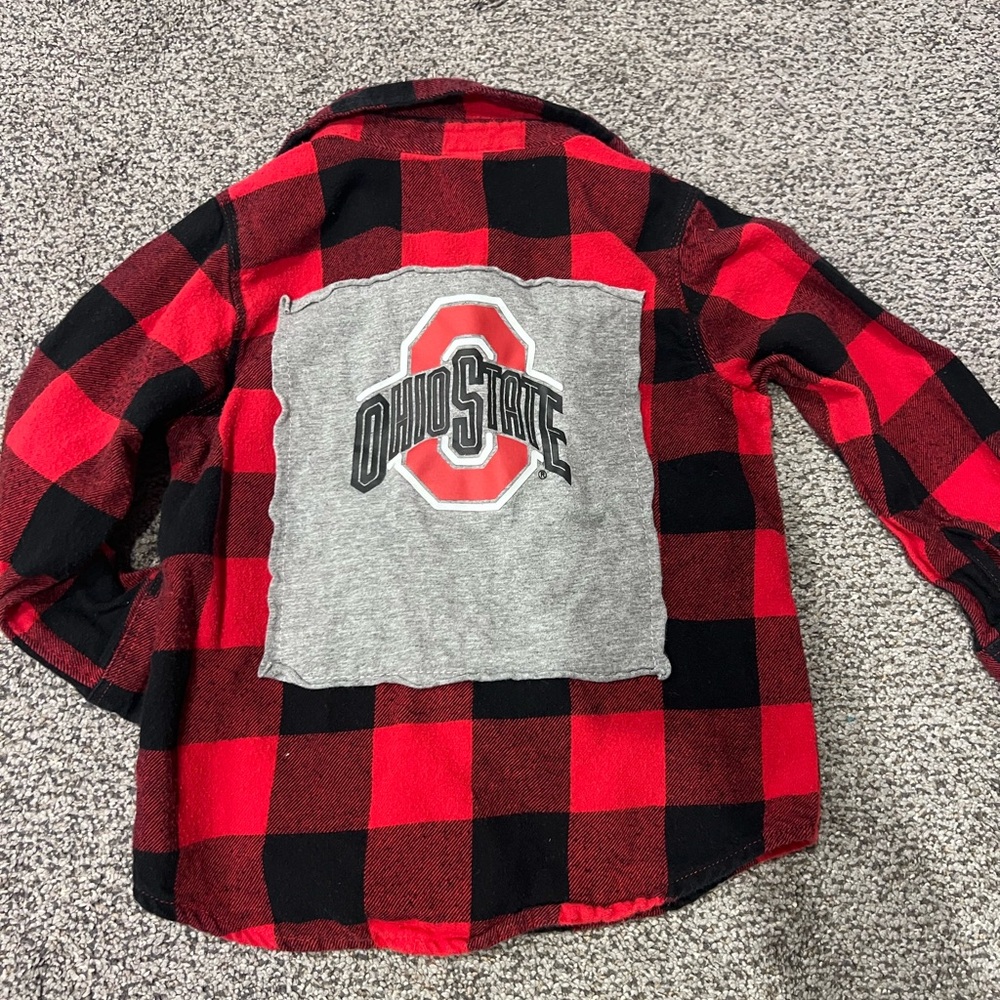 Custom Ohio State Button Up